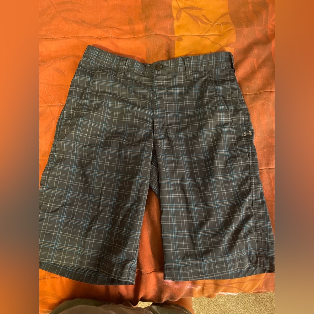 Under Armour Men's Dark Plaid Shorts
